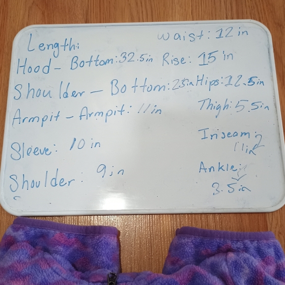 Columbia Full Zip Full Onepiece Bodysuit fleece bunting Tie Dye Pink & Purple - Picture 8 of 13